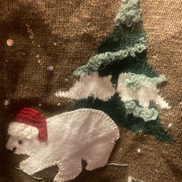 Tiara Brown Knit Sweater - Picture 3 of 7